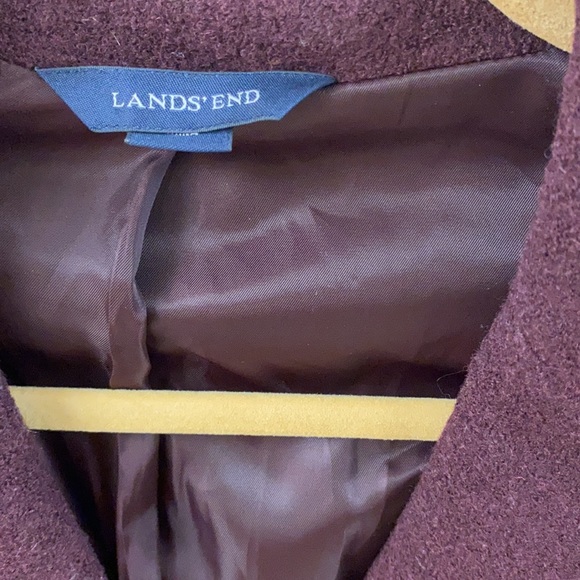 Plum Wool Peacoat - Like New - Picture 5 of 8